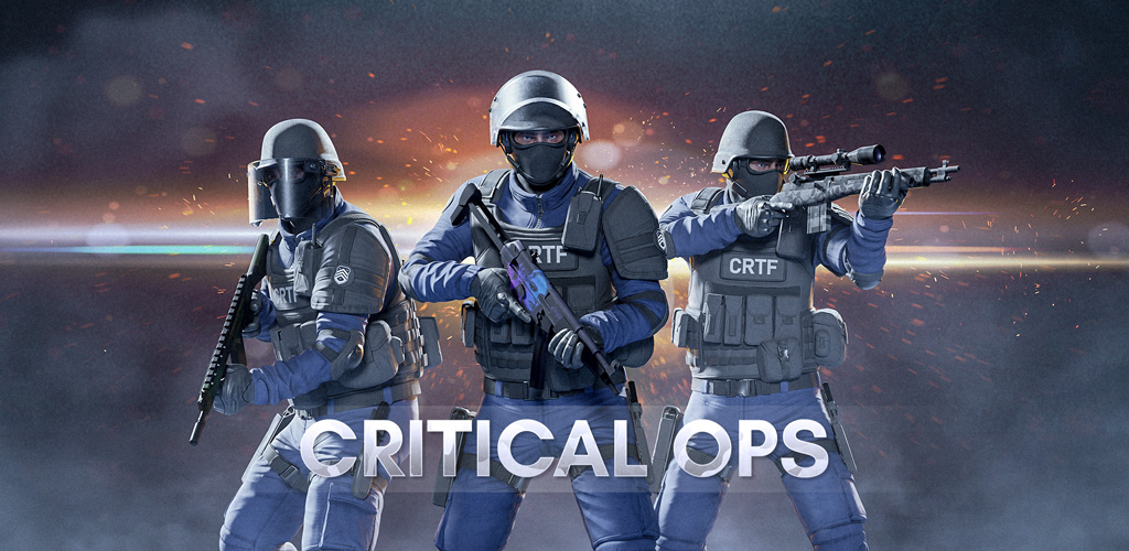 Three operatives from the game Critical Ops